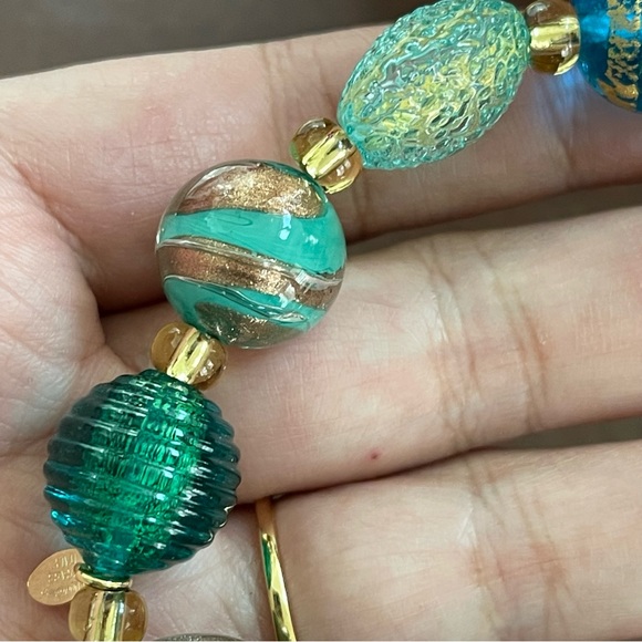 Italy Venetian Murano glass Bracelet NWT - Picture 6 of 7